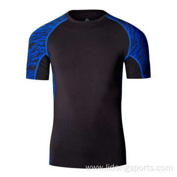 wholesale mens fitness clothing high quality Spandex tshirt